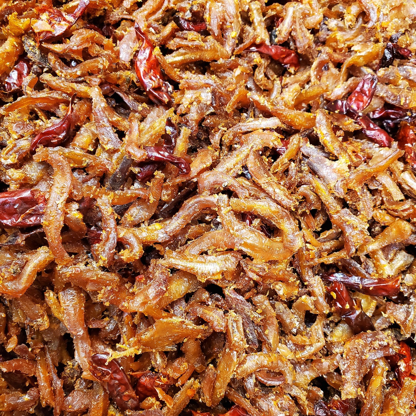 #2013 - Spicy Seasoned Anchovy - cá cơm kho tộ chua cay.